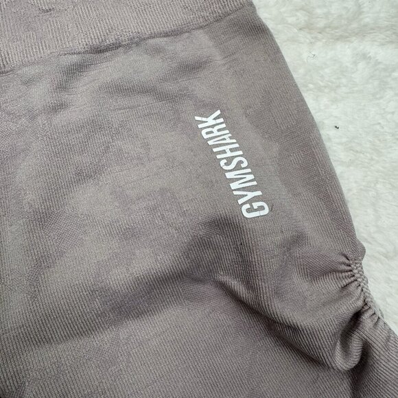 GYMSHARK Adapt Shorts Camo Seamless High Rise Misty Pink Womens Size XXL No Tag - Picture 2 of 5